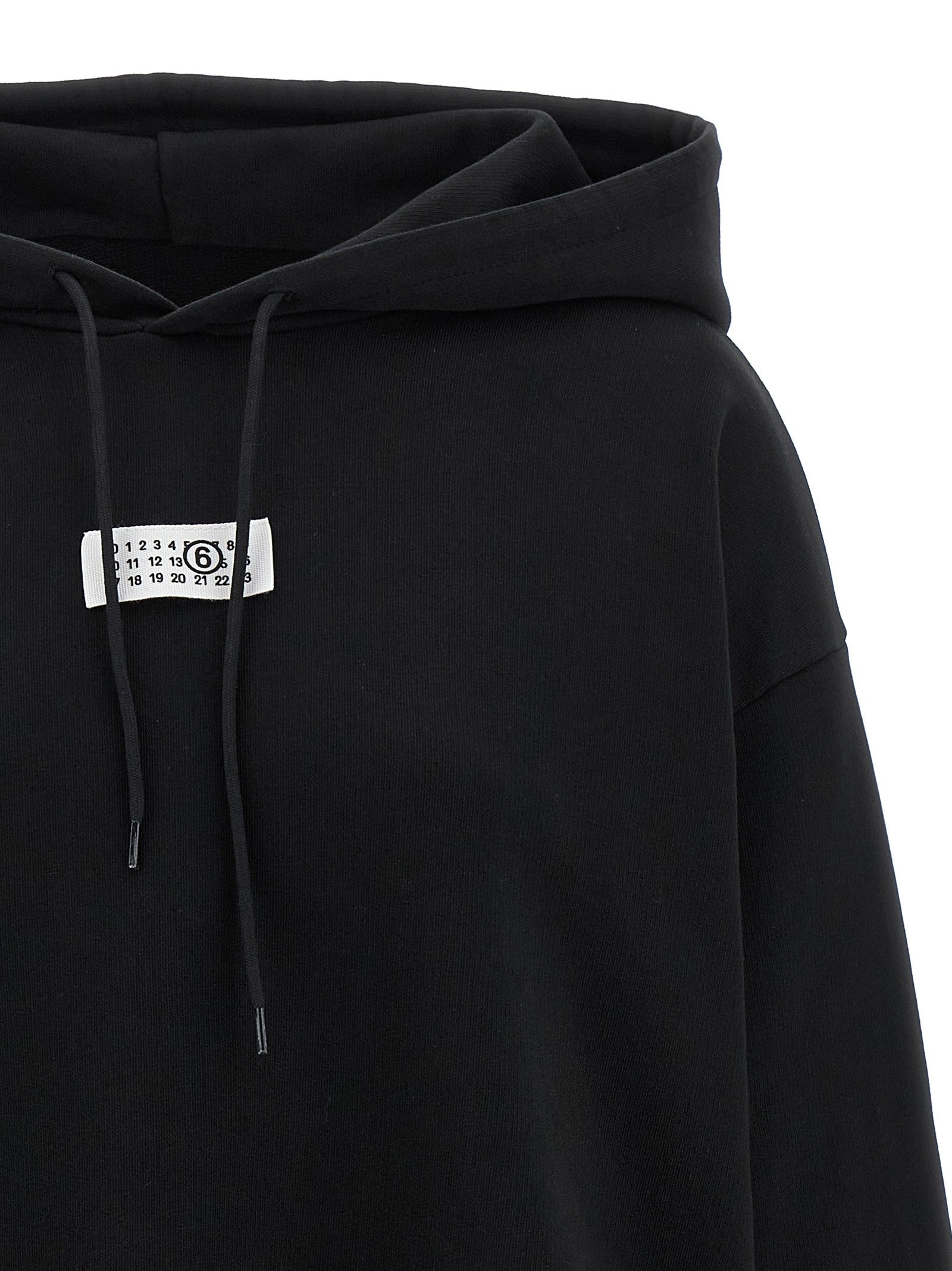 MM6 Maison Margiela Numeric Signature MM6 Hoodie Black