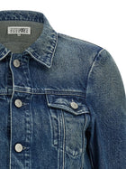 MM6 Maison Margiela Numeric Signature MM6 Jacket Blue, view 3