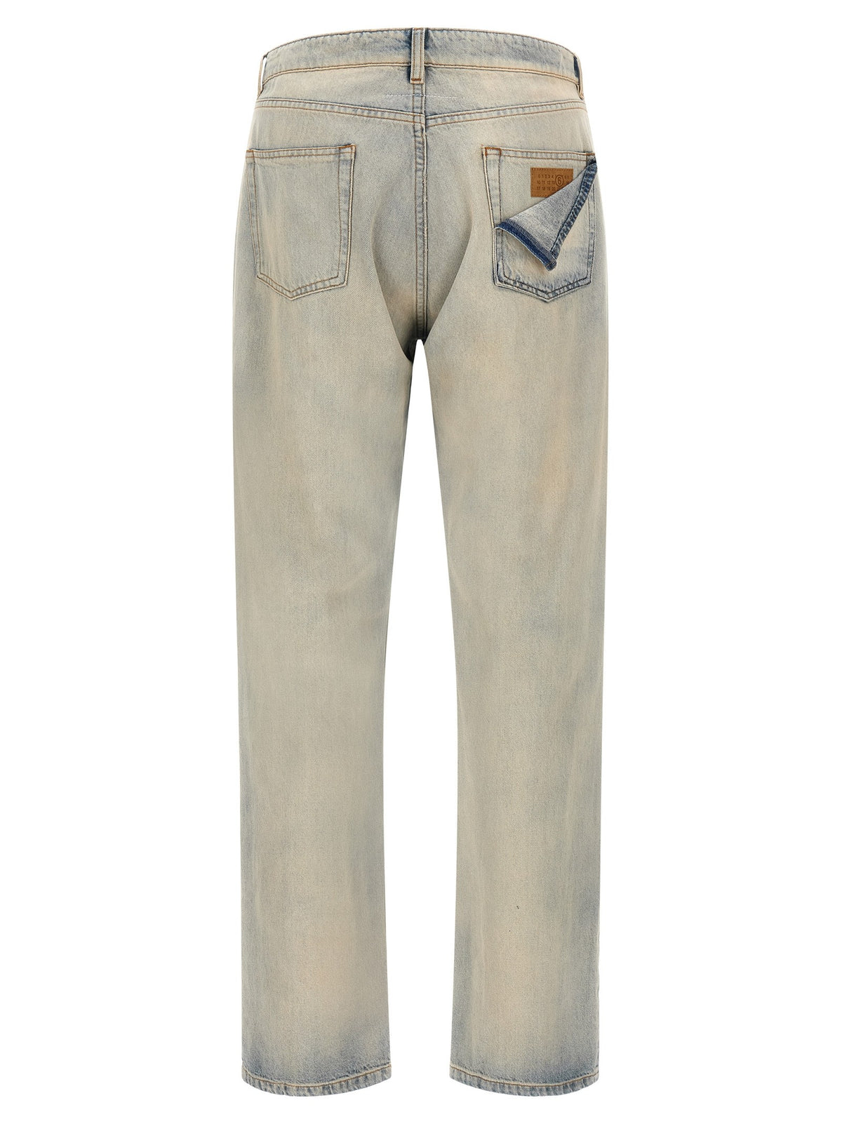 MM6 Maison Margiela Numeric Signature MM6 Jeans Blue, view 2