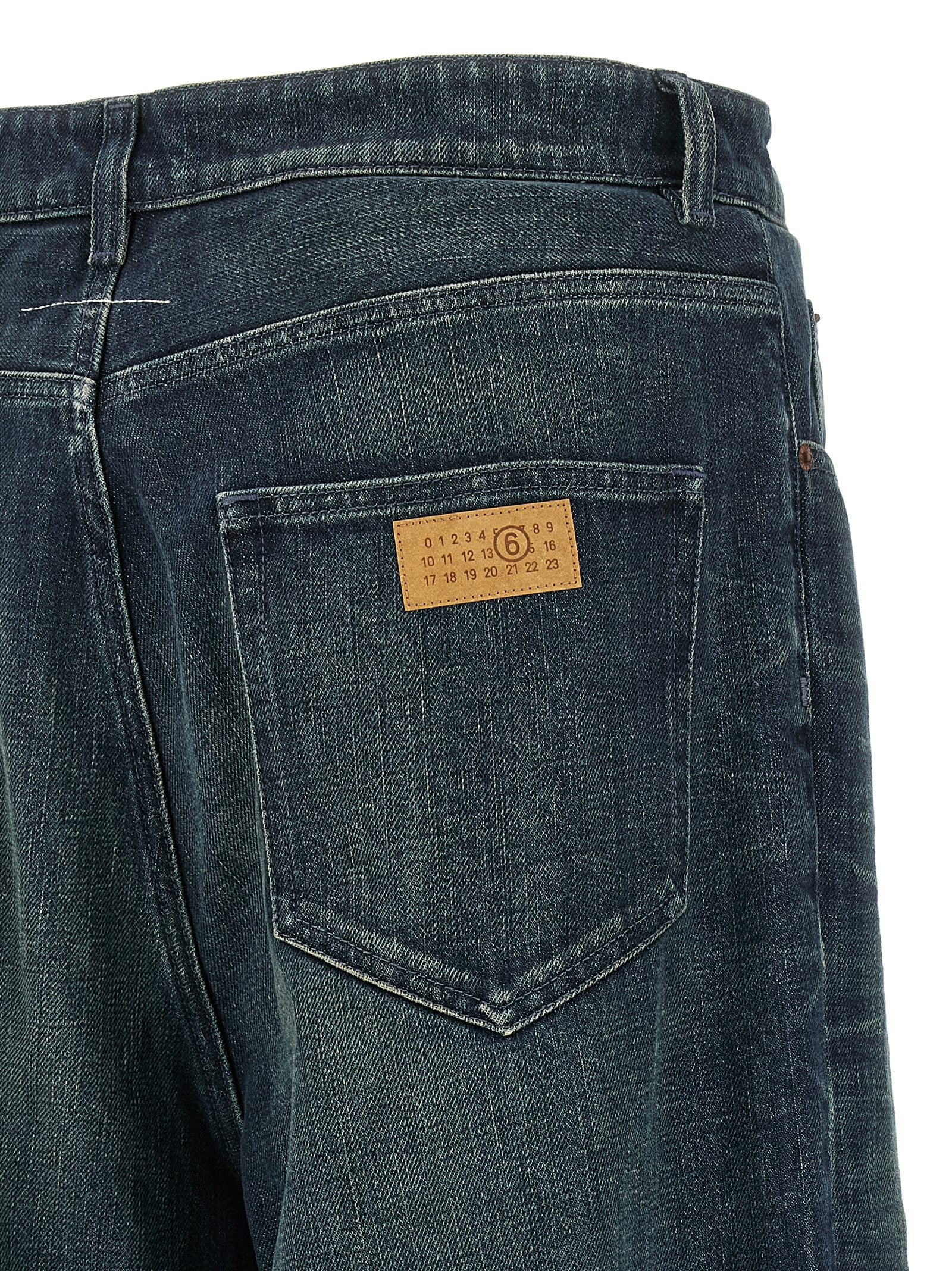 MM6 Maison Margiela Numeric Signature MM6 Jeans Blue
