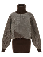 MM6 Maison Margiela Numeric Signature MM6 Reversible Dress Brown, view 2