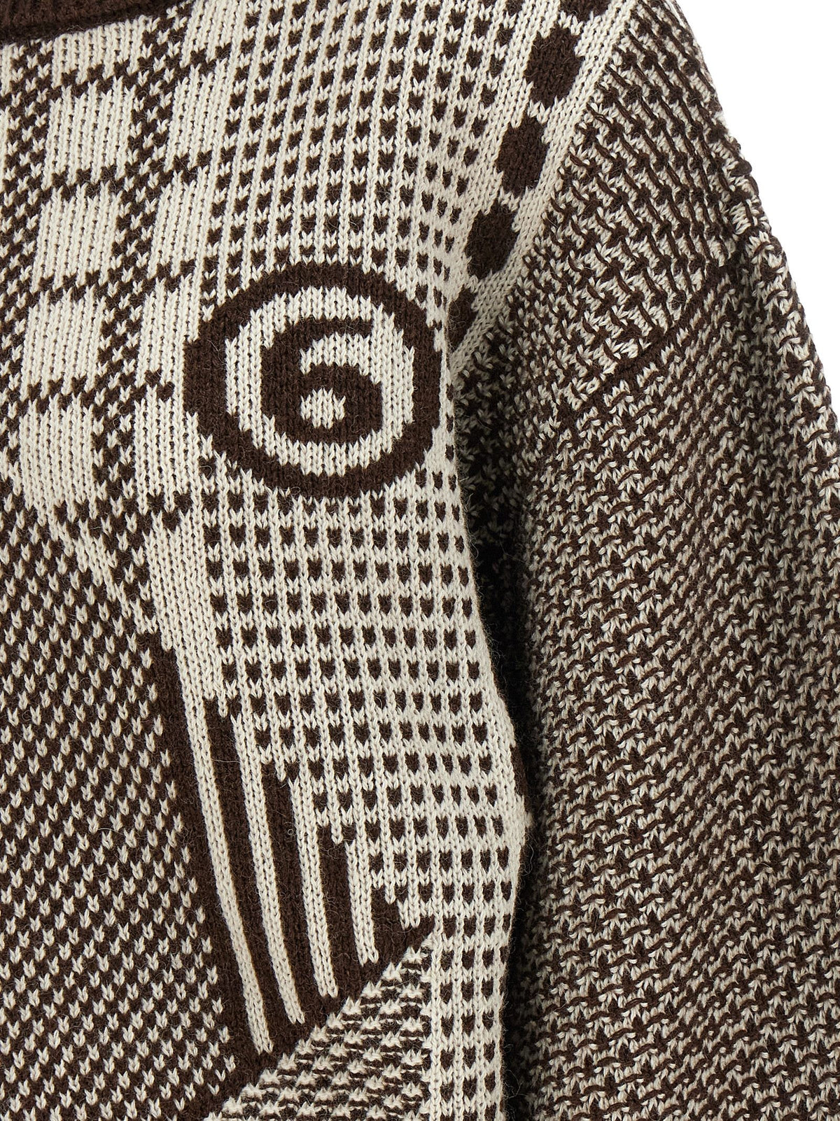 MM6 Maison Margiela Numeric Signature MM6 Reversible Dress Brown, view 5