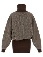 MM6 Maison Margiela Numeric Signature MM6 Reversible Dress Brown, view 3