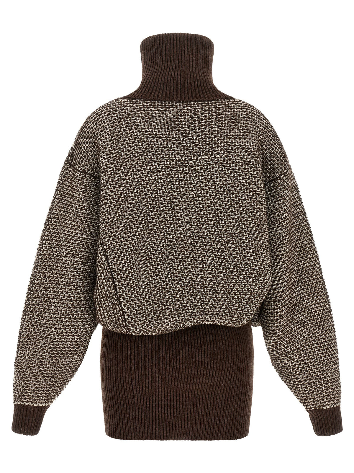 MM6 Maison Margiela Numeric Signature MM6 Reversible Dress Brown, view 3