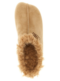 MM6 Maison Margiela Numeric Signature MM6 Sabots Beige, view 4