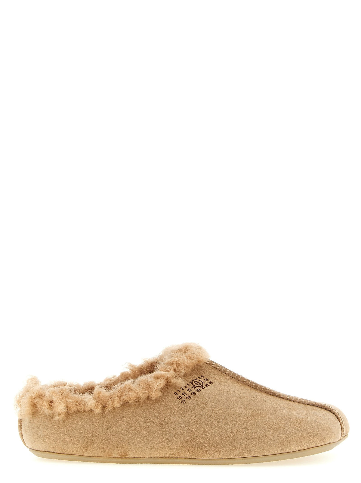 MM6 Maison Margiela Numeric Signature MM6 Sabots Beige