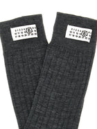 MM6 Maison Margiela Unisex Wool Blend Socks Grey, view 3