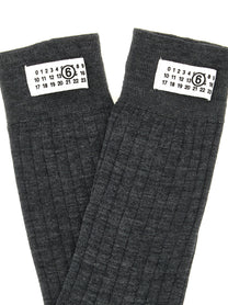 MM6 Maison Margiela Unisex Numeric Signature MM6 Socks Grey