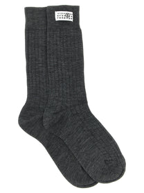 MM6 Maison Margiela Unisex Numeric Signature MM6 Socks Grey