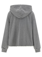 MM6 Maison Margiela Numeric Signature MM6 Spray Hoodie Grey, view 2