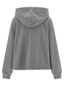 MM6 Maison Margiela Numeric Signature MM6 Spray Hoodie Grey