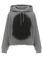 MM6 Maison Margiela Numeric Signature MM6 Spray Hoodie Grey