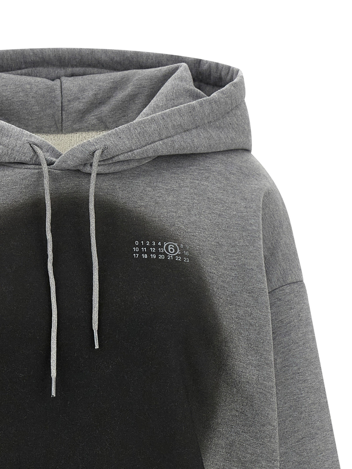MM6 Maison Margiela Numeric Signature MM6 Spray Hoodie Grey
