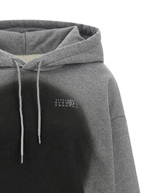MM6 Maison Margiela Numeric Signature MM6 Spray Hoodie Grey