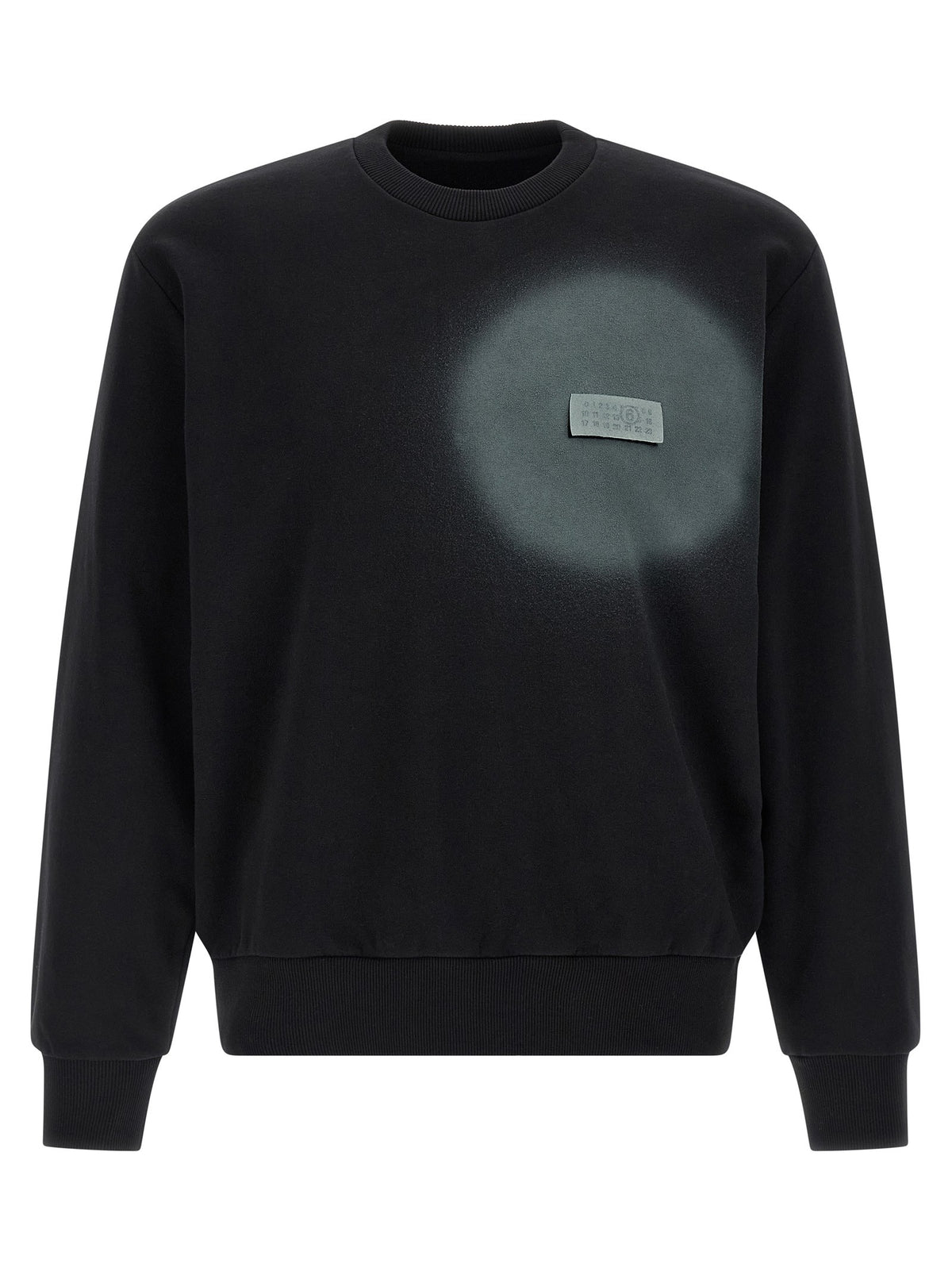 MM6 Maison Margiela Numeric Signature MM6 Spray Sweatshirt Black