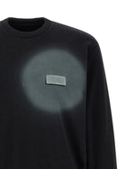 MM6 Maison Margiela Numeric Signature MM6 Spray Sweatshirt Black, view 3