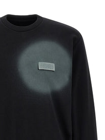 MM6 Maison Margiela Numeric Signature MM6 Spray Sweatshirt Black, view 3