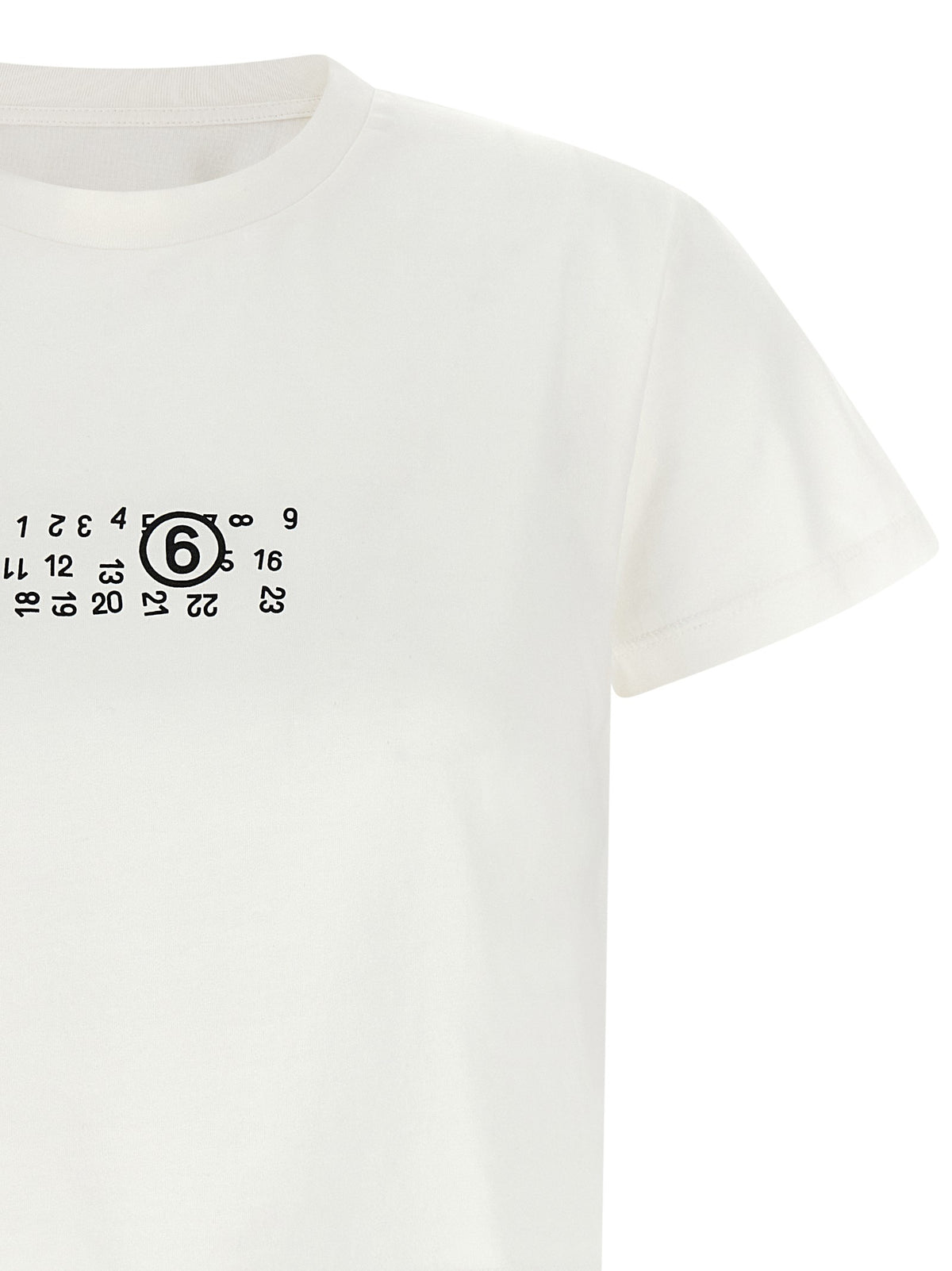 MM6 Maison Margiela Numeric Signature MM6 Upside Down Shirt White