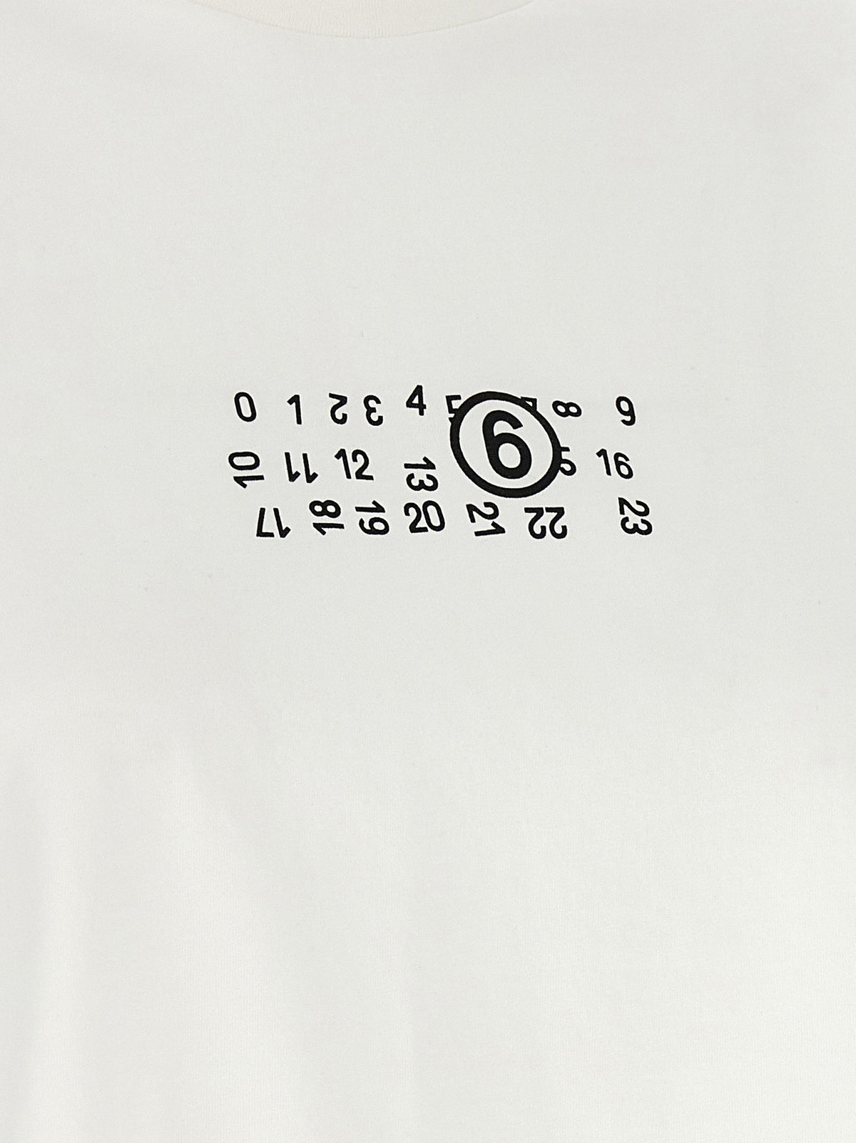 MM6 Maison Margiela Numeric Signature MM6 Upside Down Shirt White