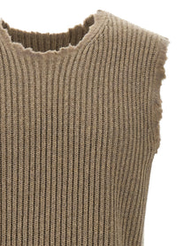MM6 Maison Margiela Numeric Signature MM6 Vest Beige