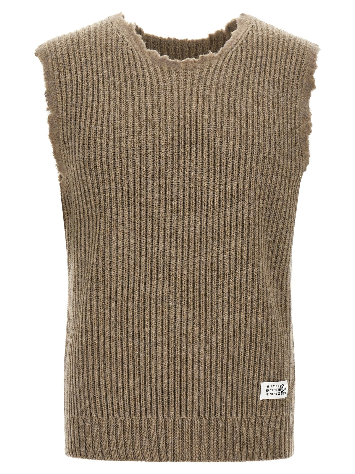 MM6 Maison Margiela Numeric Signature MM6 Vest Beige