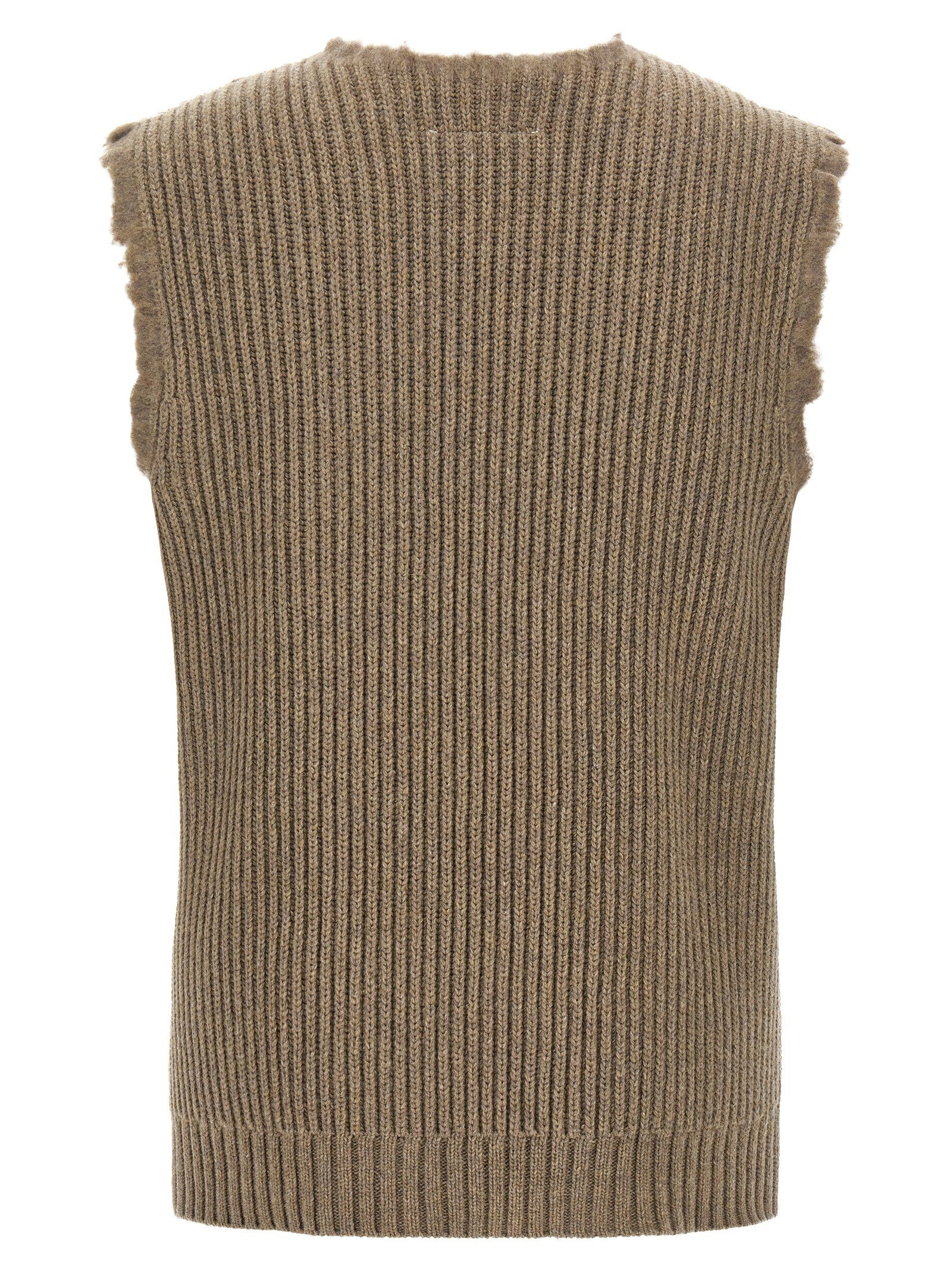 MM6 Maison Margiela Numeric Signature MM6 Vest Beige