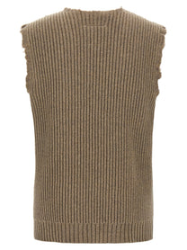 MM6 Maison Margiela Numeric Signature MM6 Vest Beige