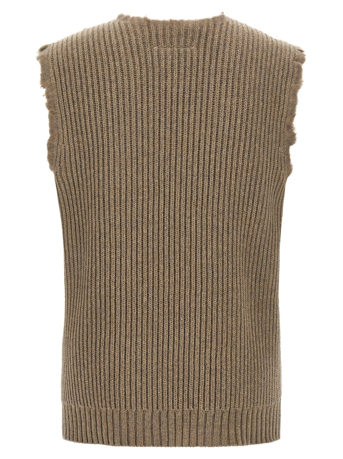 MM6 Maison Margiela Numeric Signature MM6 Vest Beige, view 2