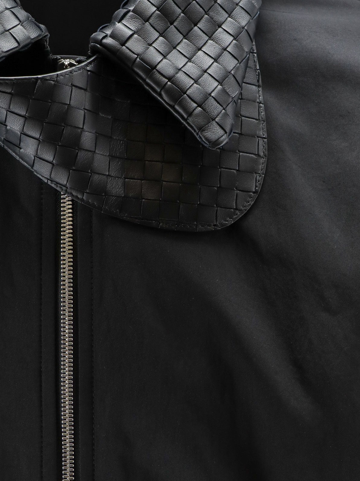 Bottega Veneta Men's Nylon and Cotton Jacket Black