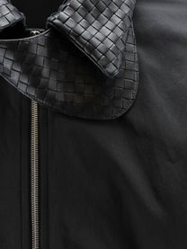 Bottega Veneta Men's Nylon and Cotton Jacket Black