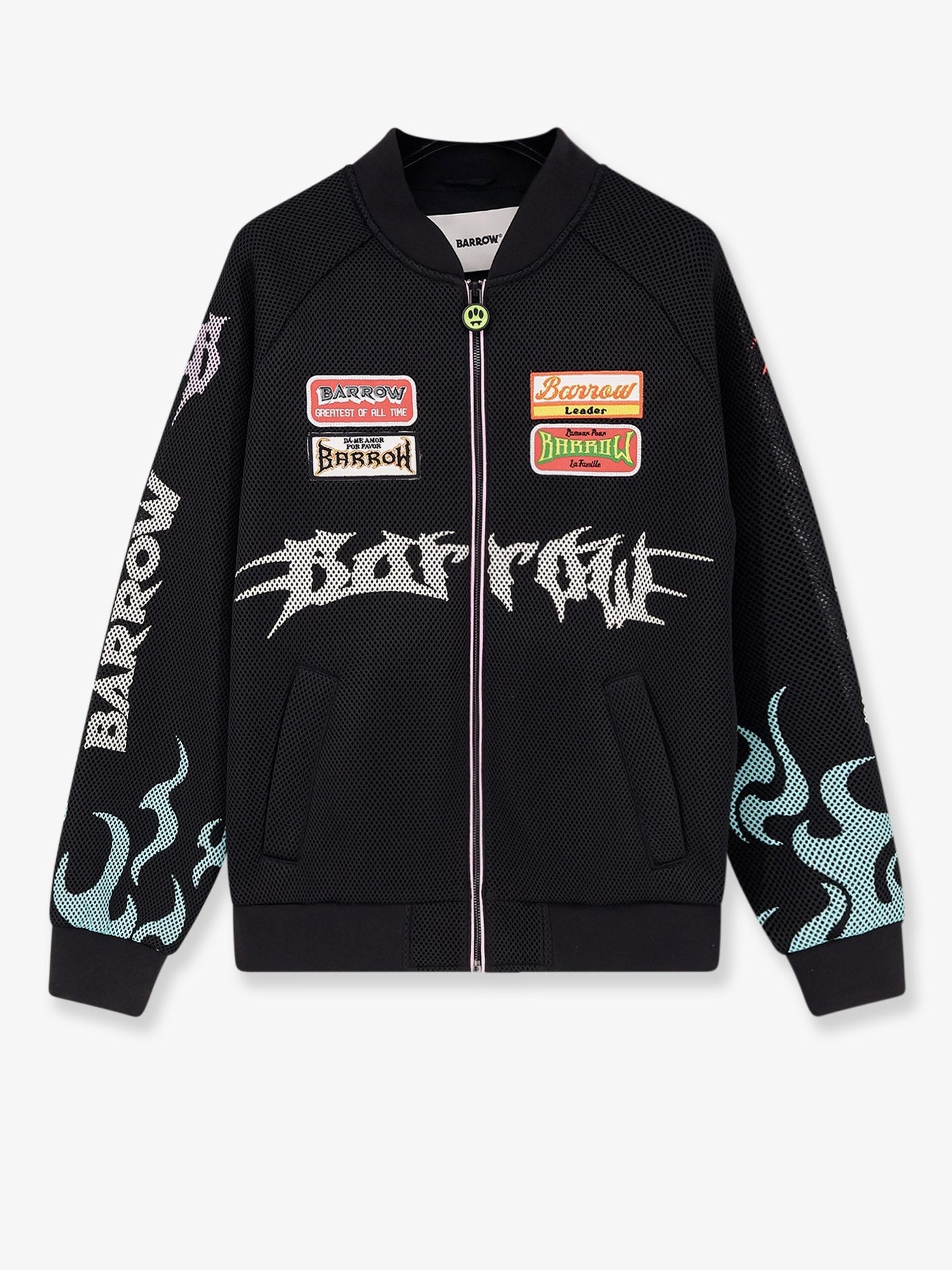 Barrow Men's Nylon and Mesh Bomber Black Barrow