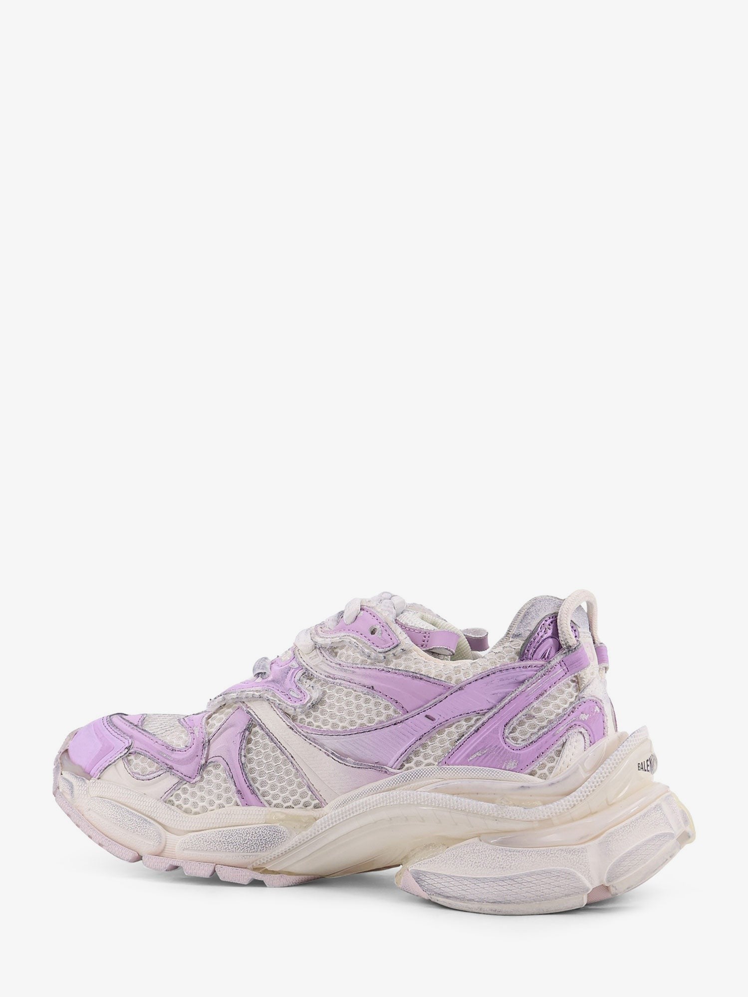 Balenciaga Women's Nylon and Mesh Runner Sneakers Grey
