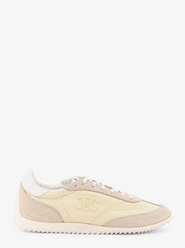 Celine Women's Nylon and Suede Racer Sneakers White