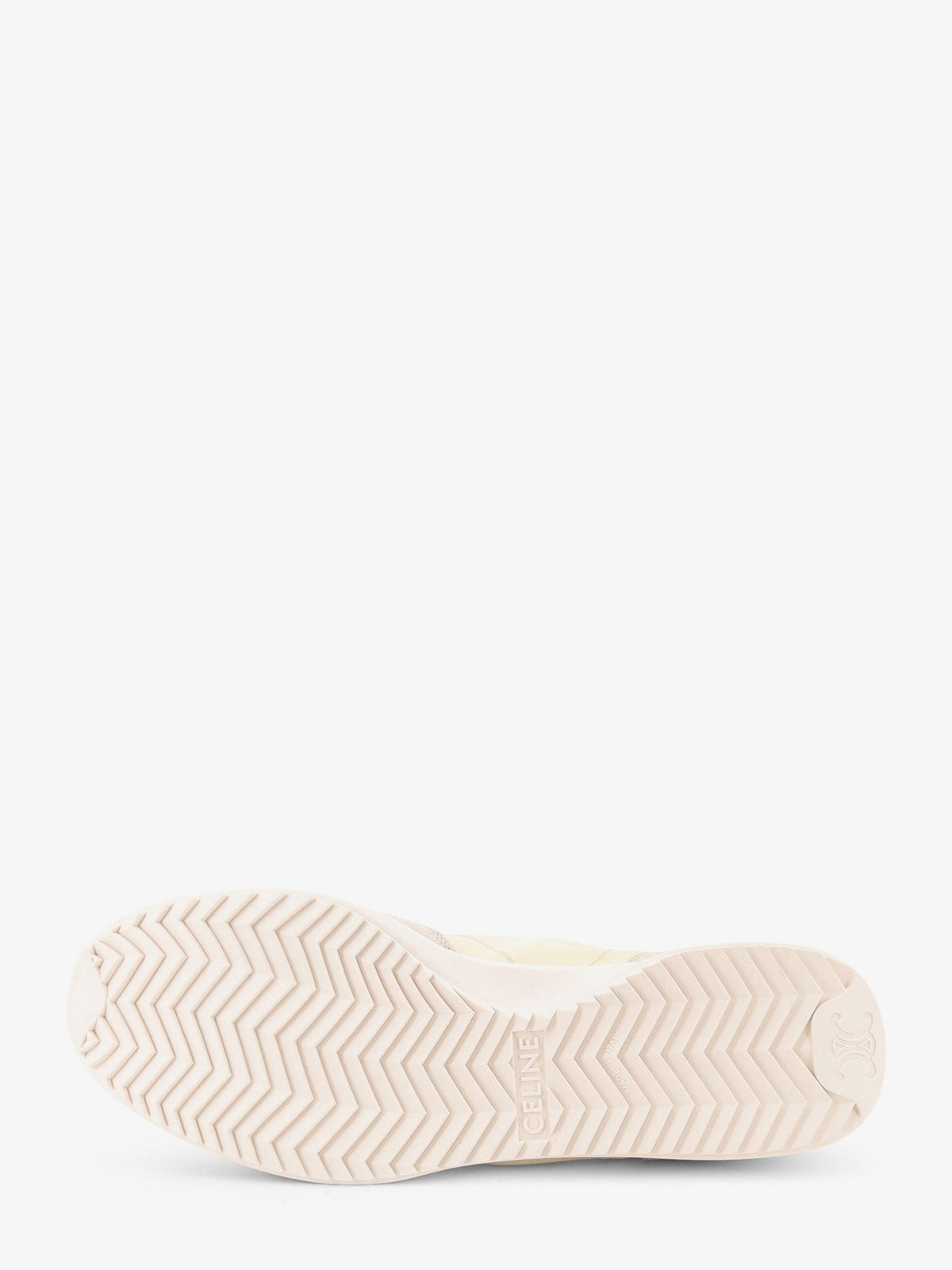 Celine Women's Nylon and Suede Racer Sneakers White