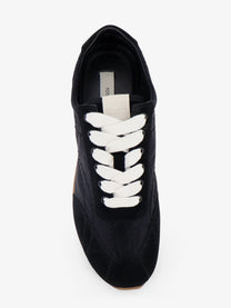 Toteme Women's Nylon and Suede Sneakers Black