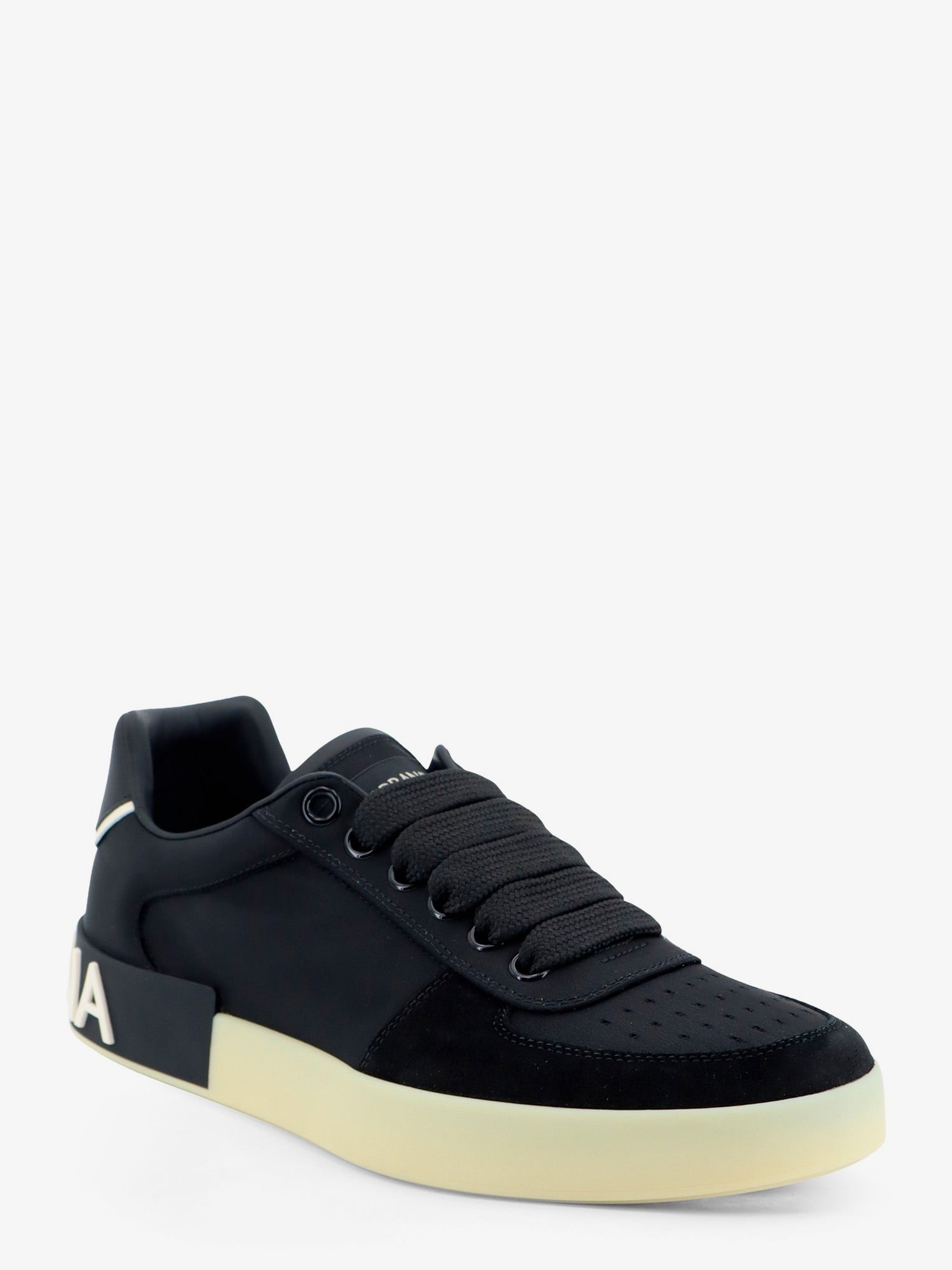 Dolce &amp; Gabbana Men's Nylon and Suede Sneakers Black