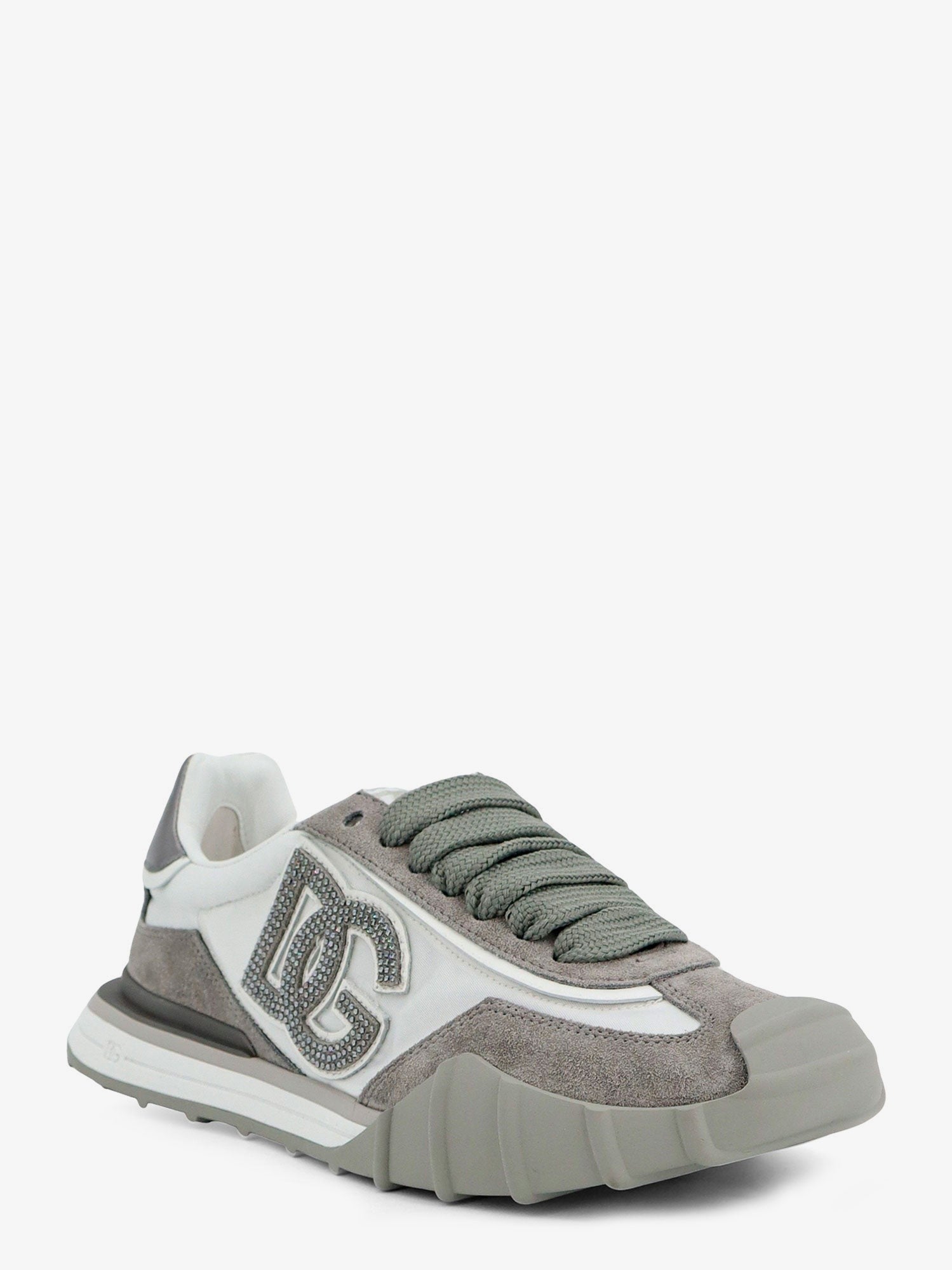Dolce &amp; Gabbana Women's Nylon and Suede Sneakers White