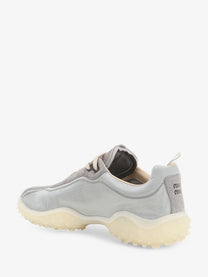 Miu Miu Women's Nylon and Suede Sneakers Grey