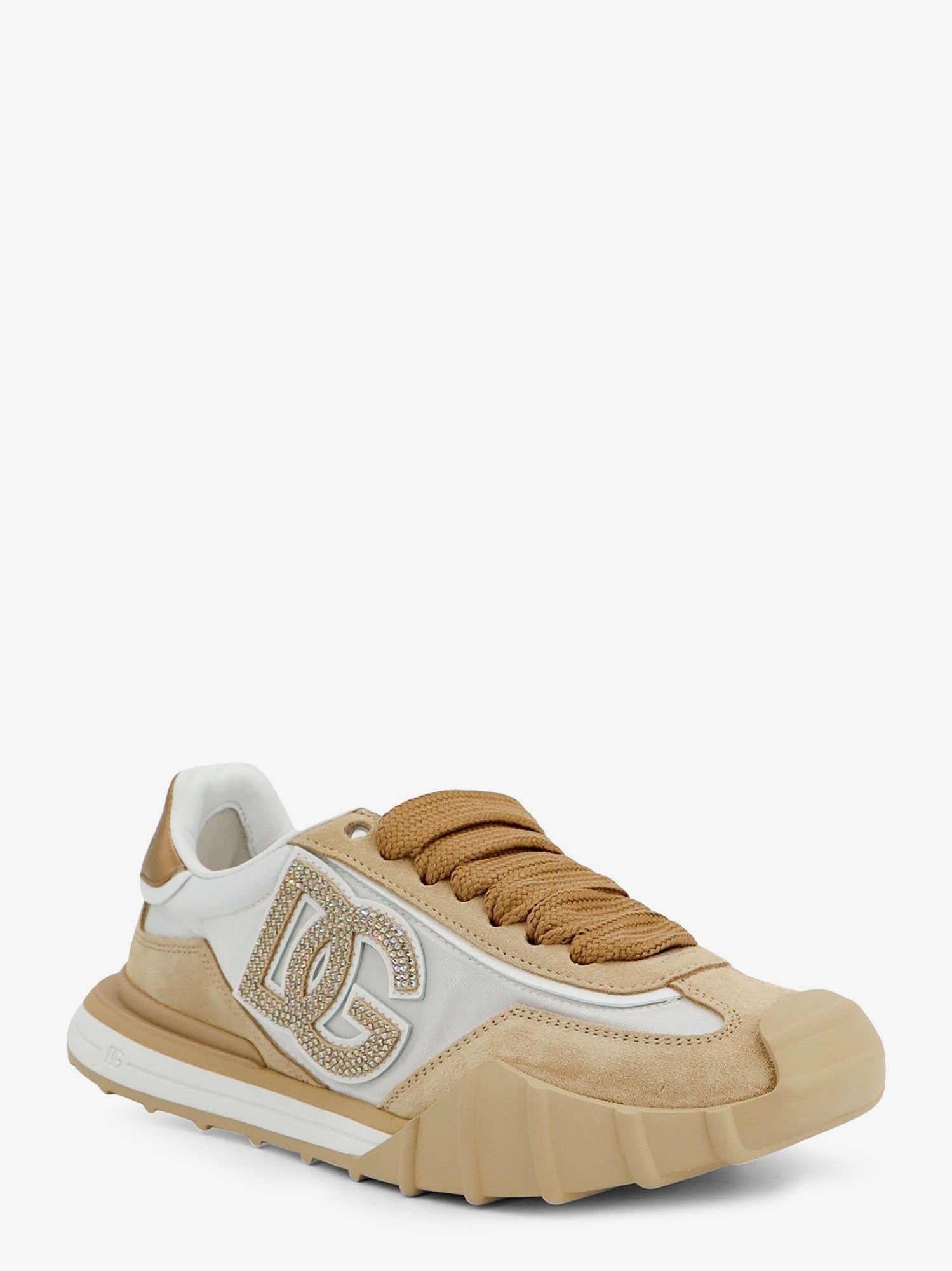 Dolce &amp; Gabbana Women's Nylon and Suede Sneakers White