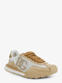 Dolce &amp; Gabbana Women's Nylon and Suede Sneakers White