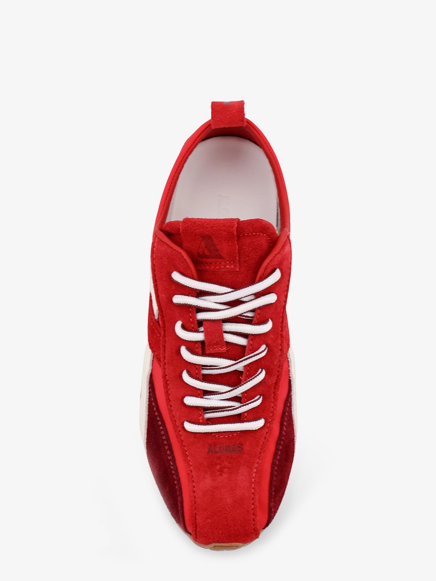 Alohas Women's Nylon and Suede Sneakers Red