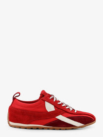 Alohas Women's Nylon and Suede Sneakers Red