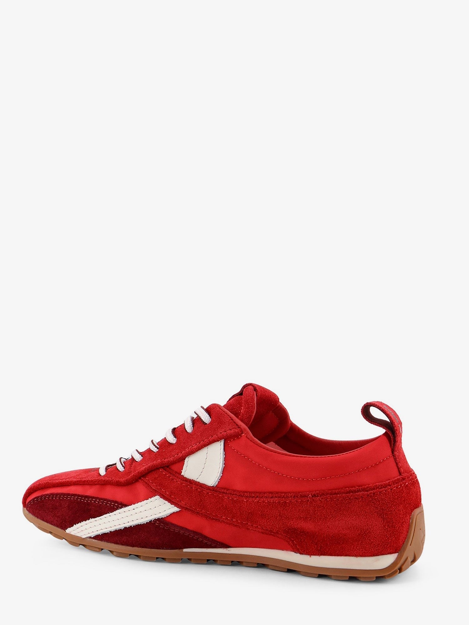 Alohas Women's Nylon and Suede Sneakers Red