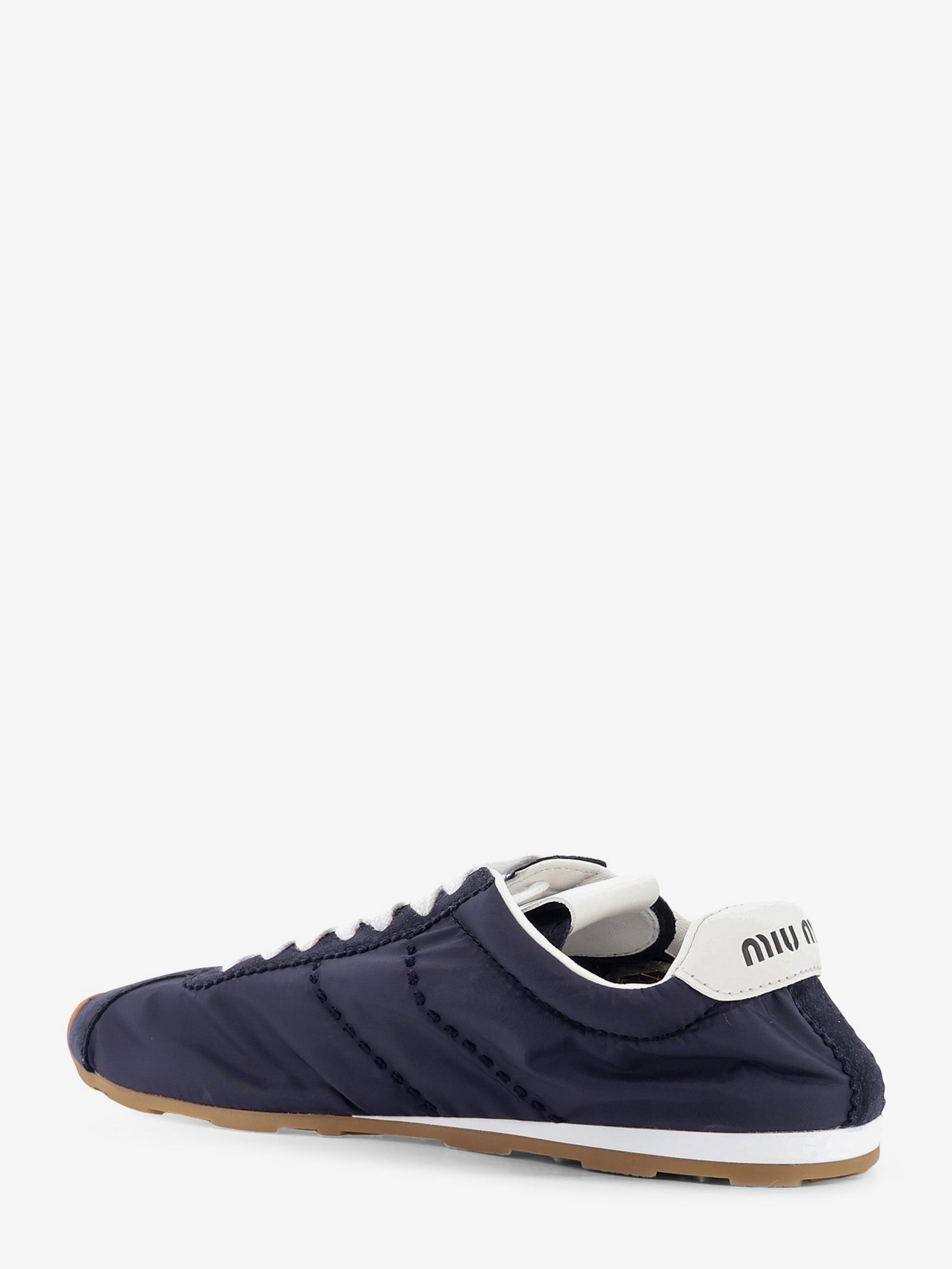 Miu Miu Women's Nylon and Suede Sneakers Blue