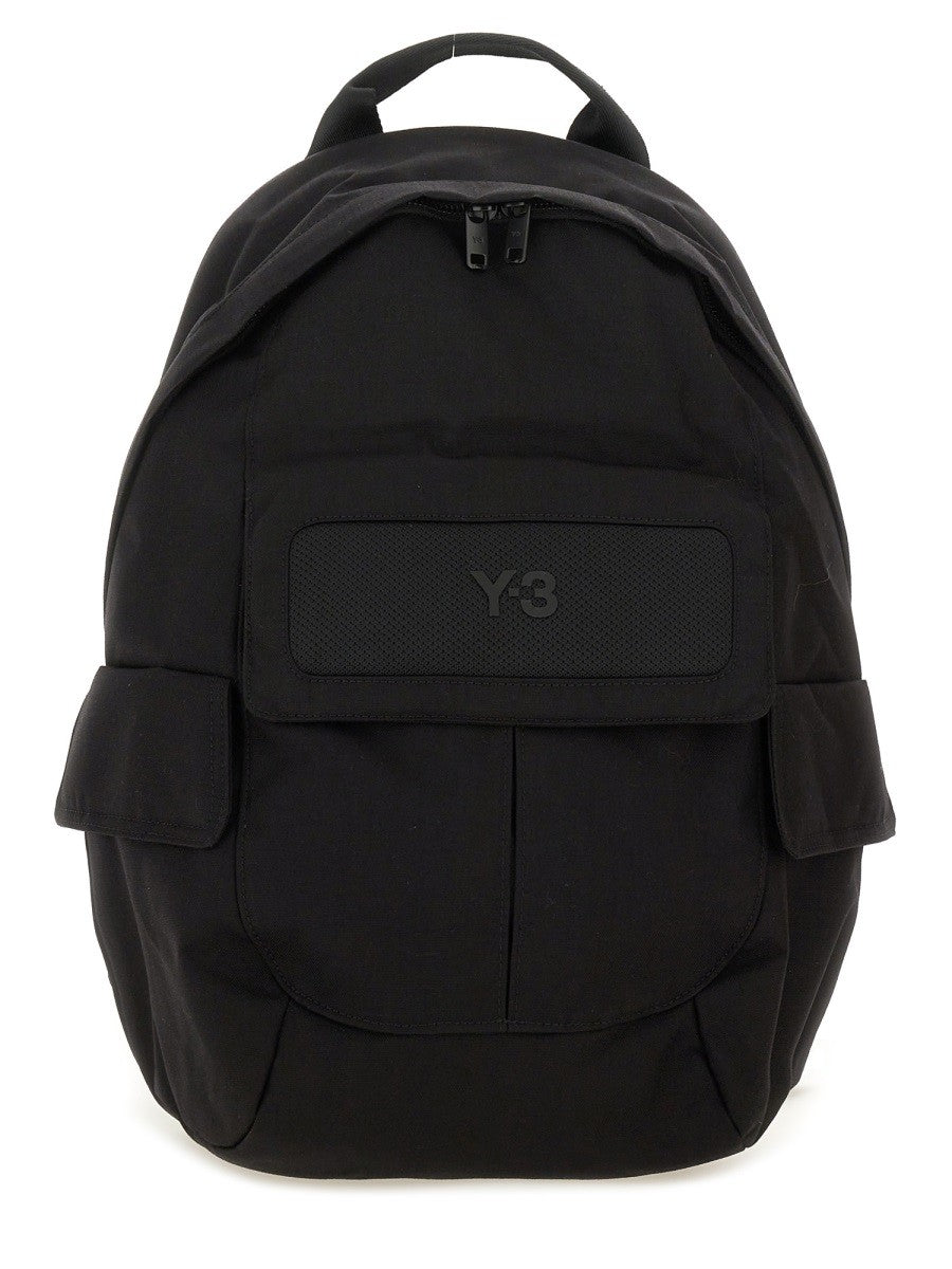 Y-3 Unisex Nylon Backpack Black