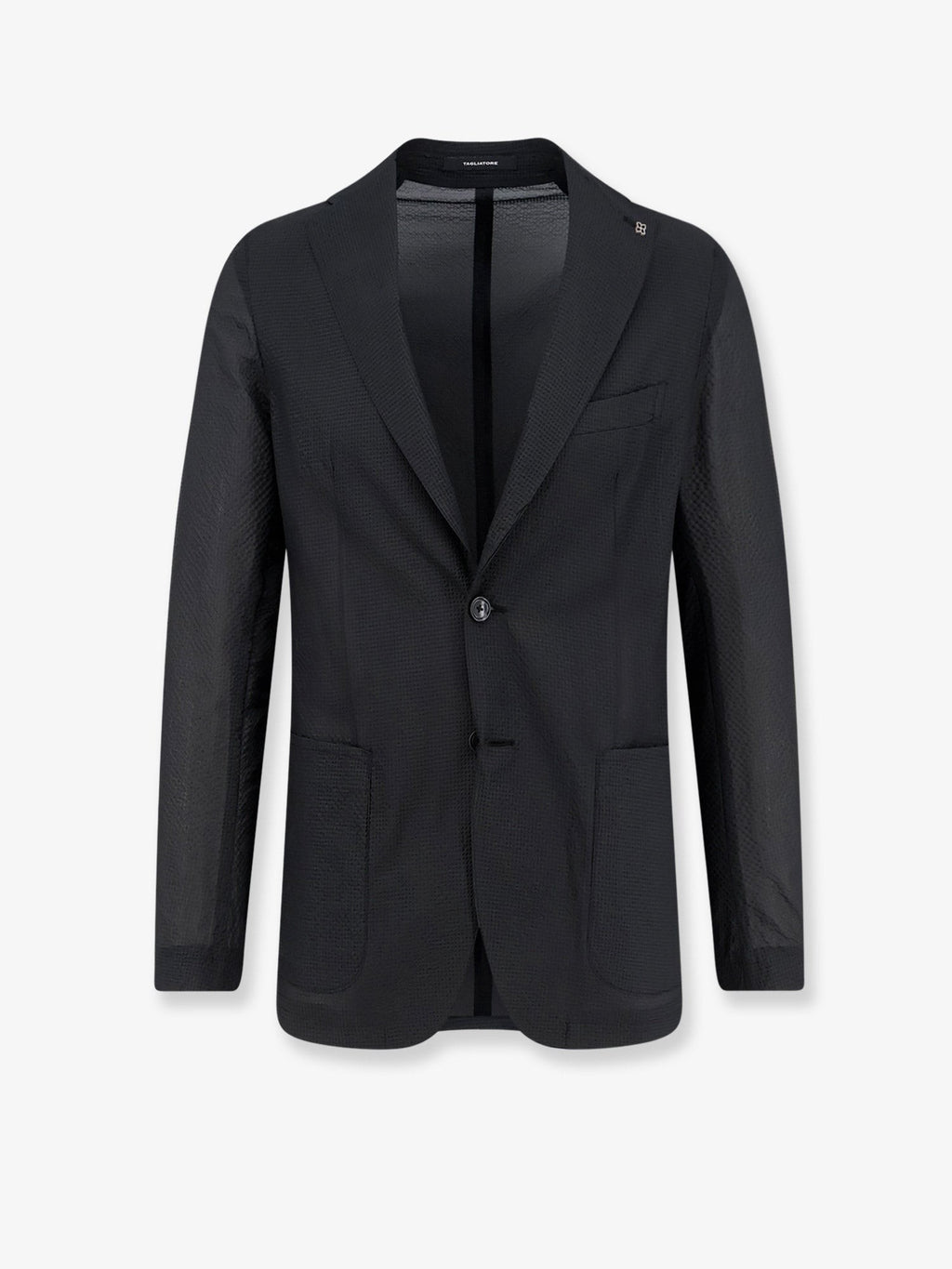 Tagliatore Men's Nylon Blend Blazer Black