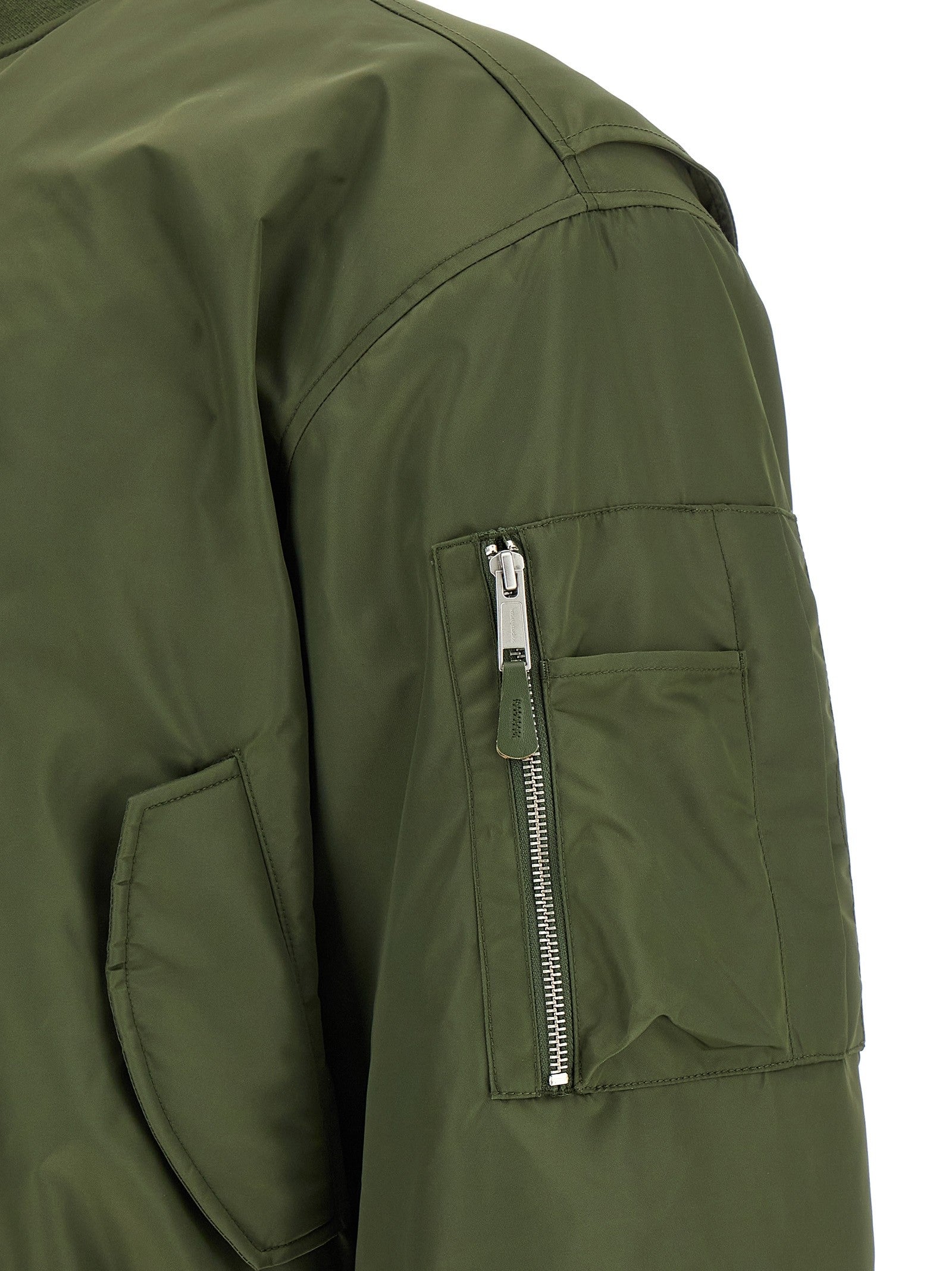 Entire Studios Nylon Bomber Jacket Green