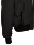 1989 STUDIO Nylon Bomber Jacket Black, view 4
