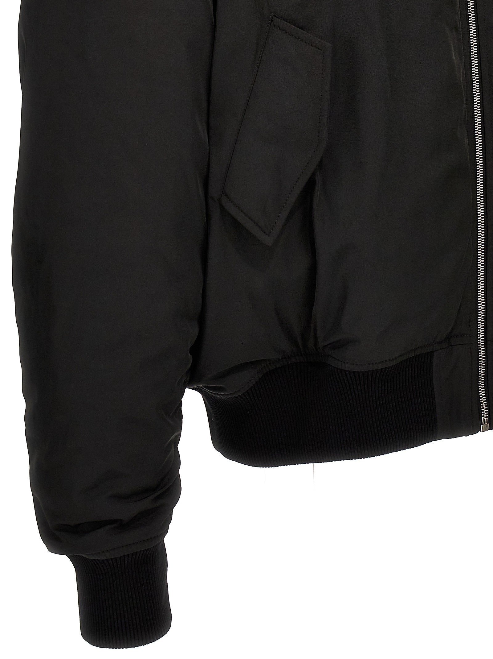 1989 STUDIO Nylon Bomber Jacket Black
