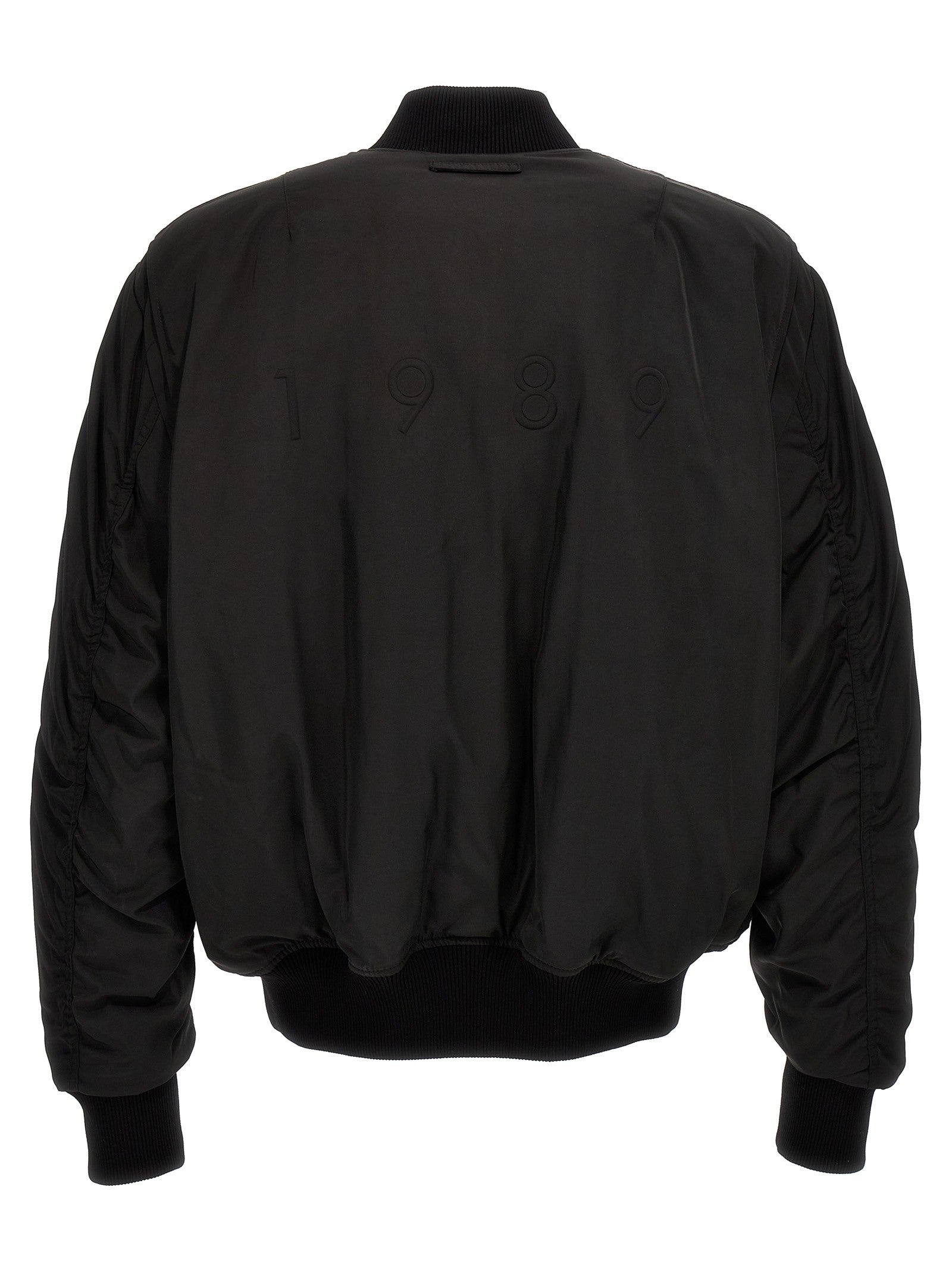 1989 STUDIO Nylon Bomber Jacket Black